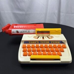 Vintage Toy Typewriter - Tomy's Tutor Typer  1977 Works